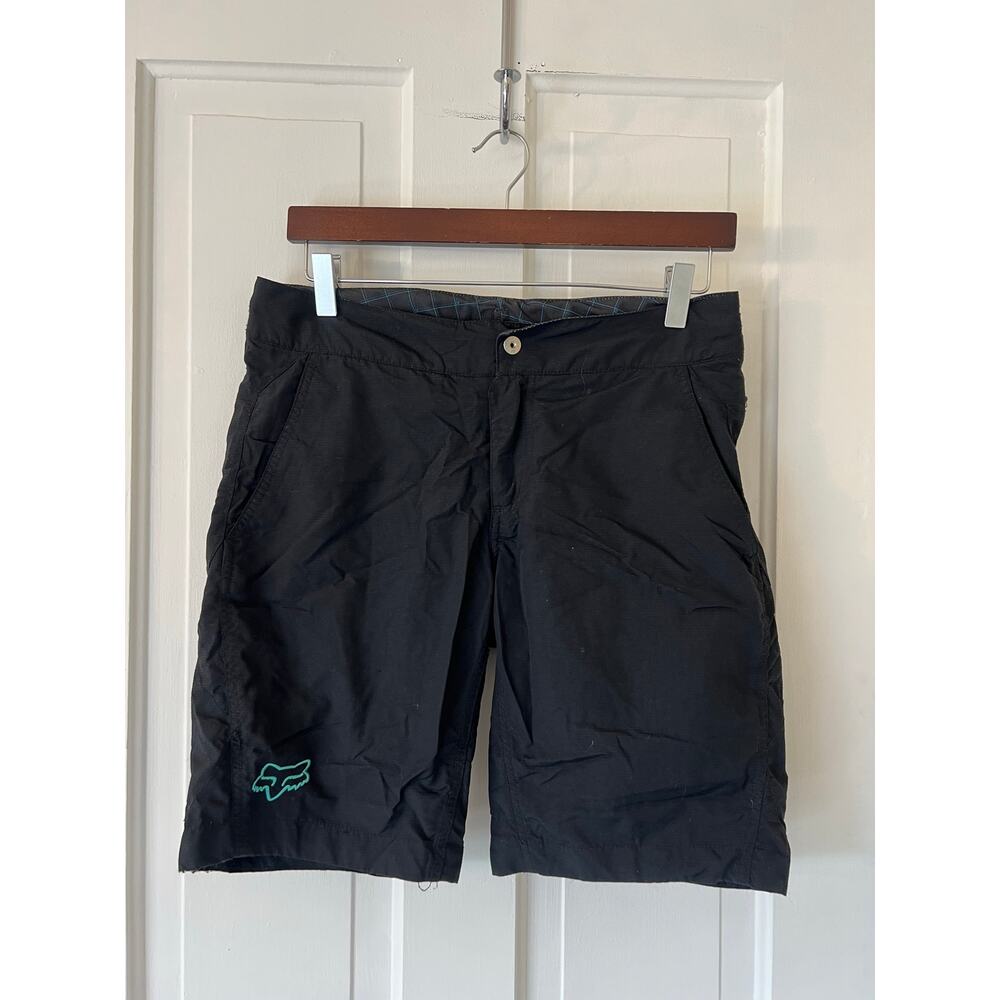 Women’s fox shorts mountain biking downhill small black bike built in padded